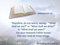 Matthew 6:31